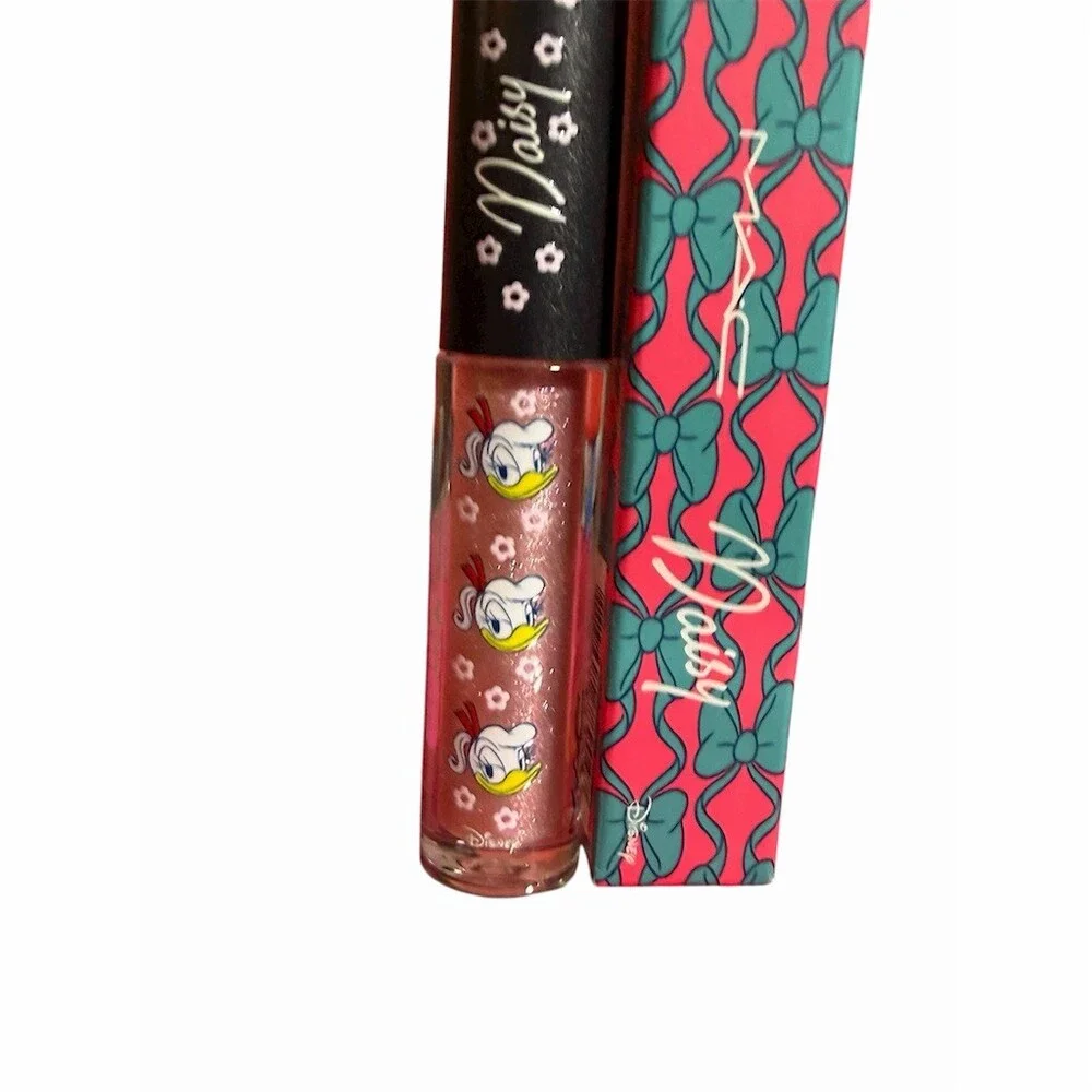 MAC x Disney Daisy Duck Lipglass Glitter Shimmer Lip Gloss OUT ON THE TOWN